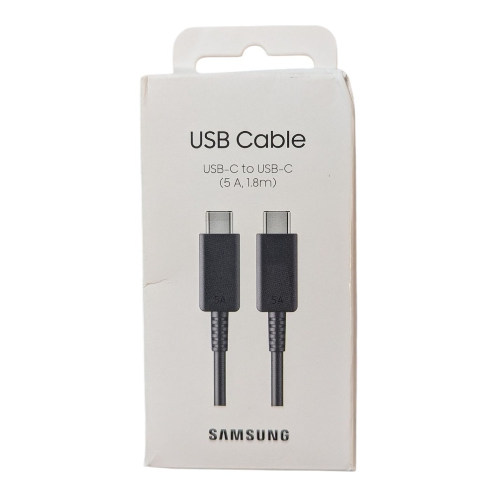 W8-O Original Samsung‎ USB-C to USB-C Cable 1.8m 5.9ft 5A Type C - EP-DX510